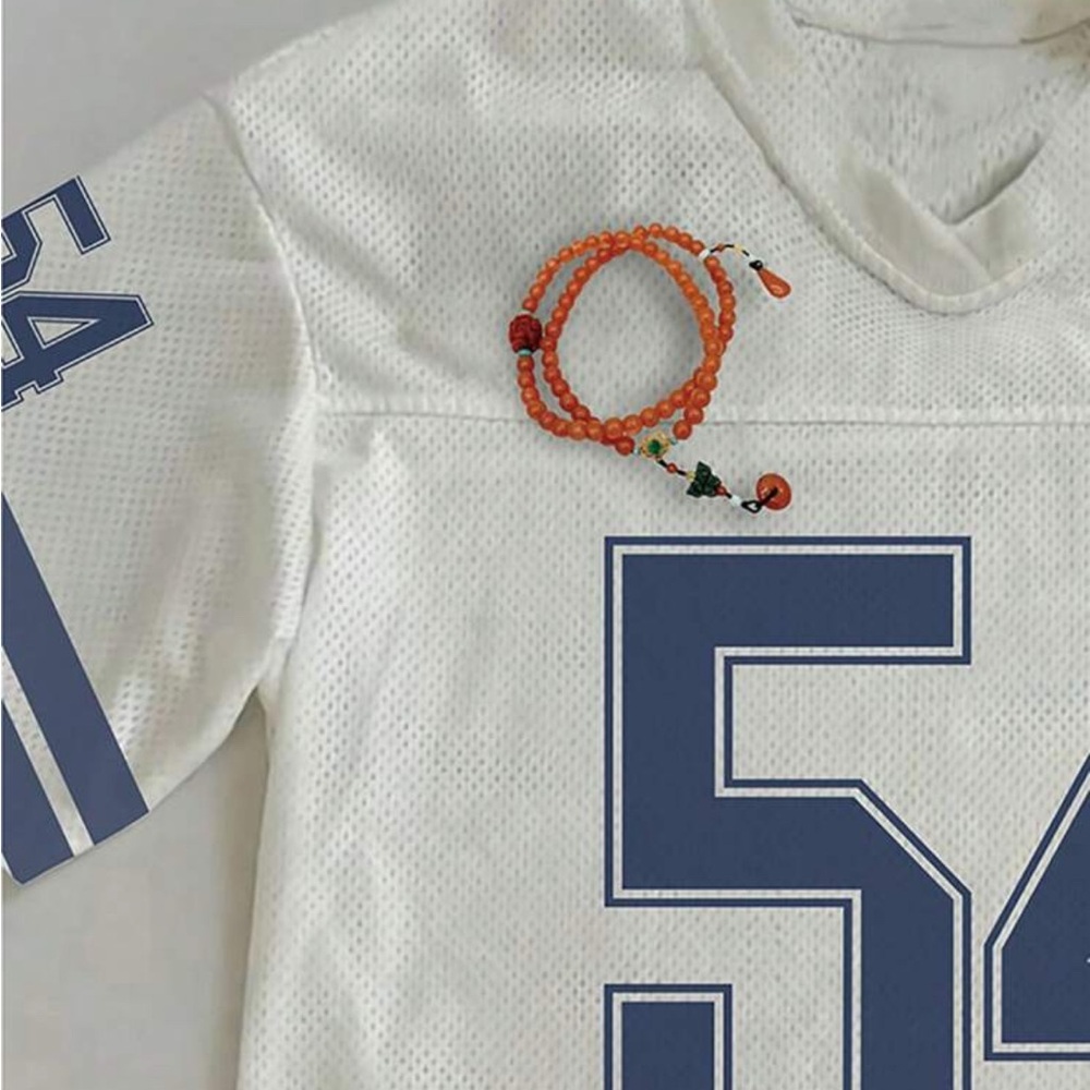 Kids White and Blue Sports Jersey